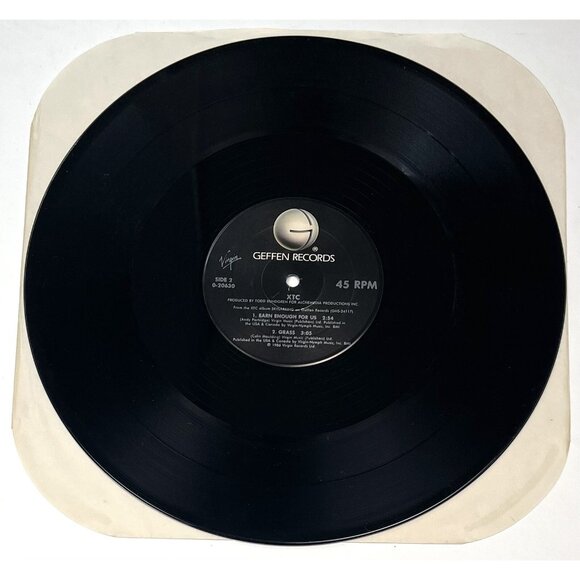 Dear God by XTC (1986, 45RPM, 12" Vinyl) Geffen Records 0-20630 Promo Record - Picture 2 of 4